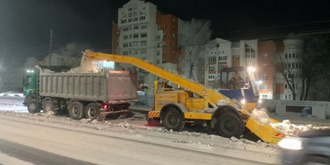 С начала нового года с улиц Ульяновска вывезли более тысячи самосвалов снега