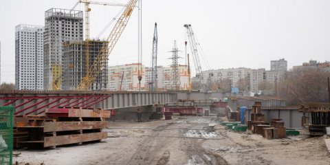 Пролёты моста в створе Шевченко – Смычки смонтируют к концу года