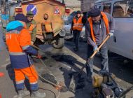 В Ульяновске приступили к ямочному ремонту холодным асфальтом