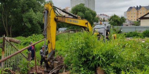 У «Маришкиного родника» восстанавливают систему водоотвода