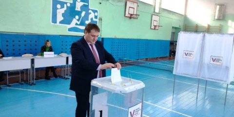 Глава Ульяновска Александр Болдакин принял участие в выборах Президента России