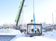 У моста по улице Минаева приступили к сооружению последнего велопешеходного тоннеля