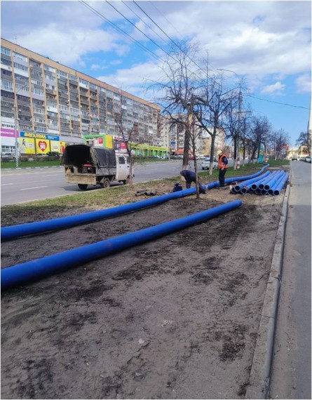 «Ульяновскводоканал» меняет почти 500 метров водопровода на улице Минаева