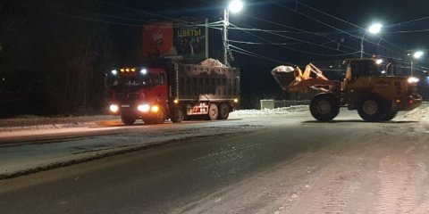 За сутки с улиц Ульяновска вывезено 188 самосвалов снега