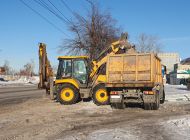 За сутки с улиц Ульяновска вывезли 130 самосвалов снега