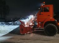 Ульяновские дорожники устраняют последствия сильного снегопада и метели