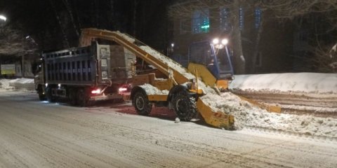 Ульяновские дорожники продолжают наращивать темпы вывоза снега
