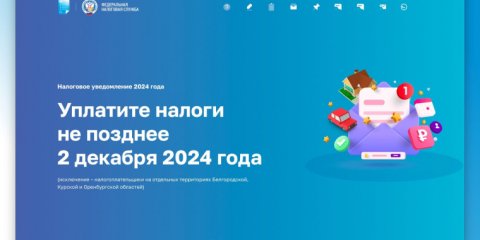 Промостраница поможет физическим лицам разобраться в налоговых уведомлениях, направленных в 2024 году