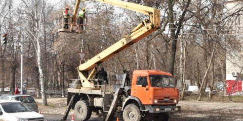 В марте в Ульяновске заменено 30 км провода системы уличного освещения