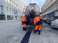 За 6 февраля ямочный ремонт в Ульяновске проведён на 13 улицах