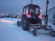 Шесть колонн спецтехники устраняли последствия снегопада в Ульяновске