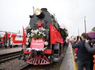 Жители Ульяновска встретили «Паровоз Победы»