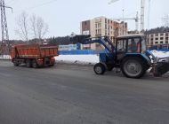 В ночь на 25 января ульяновские улицы очищали от снега и наледи 59 единиц спецтехники