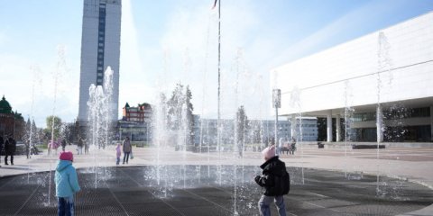 В Ульяновске 1 мая запустили городские фонтаны