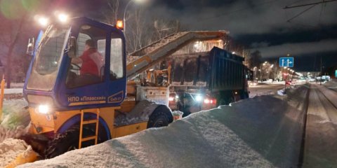 С начала зимы с улиц Ульяновска вывезли более 12 тысяч самосвалов снега