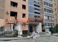В пострадавшем от взрыва и пожара доме на улице Корунковой ведутся восстановительные работы