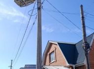 В частном секторе Заволжского района смонтировали новую линию уличного освещения