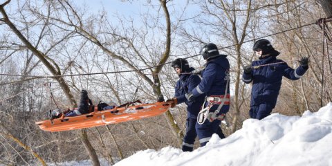 Ульяновские спасатели отработали навыки эвакуации граждан из зон подтопления