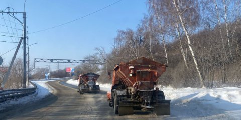 Более 200 тонн противогололёдных материалов использовали за сутки ульяновские дорожники