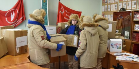 Ульяновский лицей №11 ко Дню защитника Отечества отправил гуманитарный груз в зону СВО