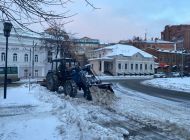 Днём 14 декабря с улиц Ульяновска продолжают вывозить снег