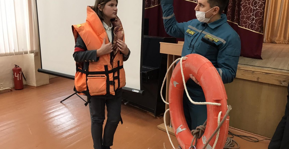 Ульяновским школьникам рассказали о правилах безопасного поведения на льду