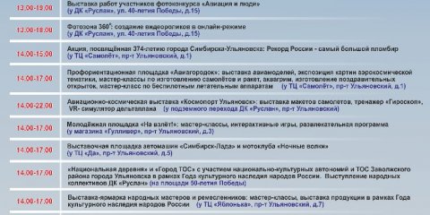 "Высший пилотаж", авиагородок, самолёт из мороженого, концерт и фейерверк: программа Дня Воздушного флота России в Ульяновске