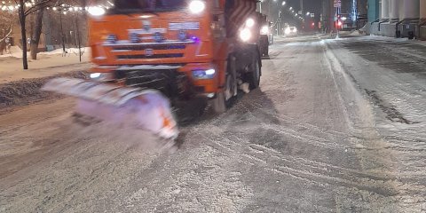 В ночь на 17 февраля улицы Ульяновска очищало 80 единиц техники