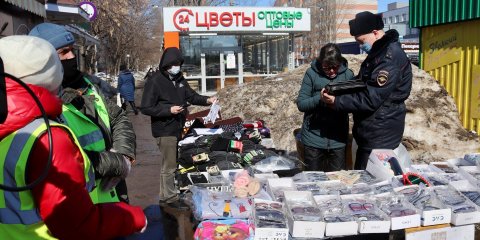 В Заволжском районе Ульяновска прошел рейд по несанкционированной уличной торговле