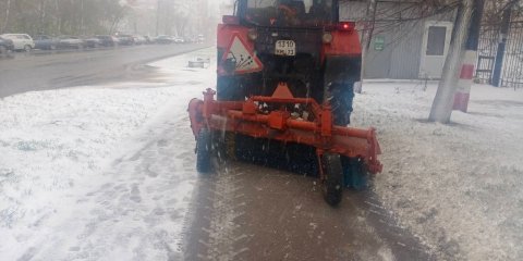 Ульяновские дороги начали обрабатывать реагентами