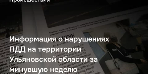 Информация о нарушениях ПДД на территории Ульяновской области за минувшую неделю
