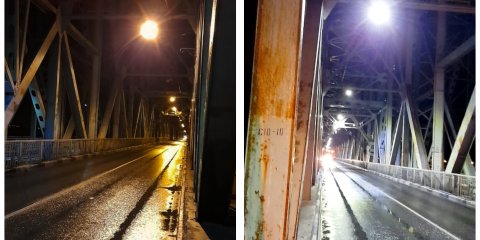 На Императорском мосту  в Ульяновске модернизируют освещение