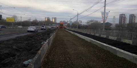 Приоритет проезда по реконструируемому мосту на Минаева отдадут общественному транспорту