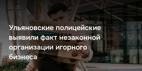 Ульяновские полицейские выявили факт незаконной организации игорного бизнеса