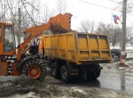 65 единиц техники МБУ «Дорремстрой»  с раннего утра борются с гололедицей на улицах Ульяновска