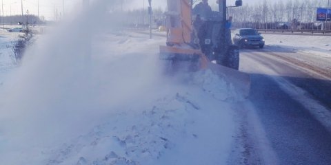 Вывоз снега с остановок и очистка пригородной зоны: план работы ульяновских дорожников на 14 января