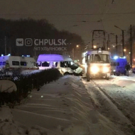 ДТП с трамваем в Ульяновске. 6 человек пострадали