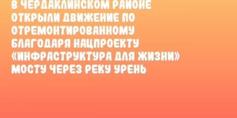 В Чердаклинском районе открыли движение по отремонтированному благодаря нацпроекту «Инфраструктура для жизни» мосту через реку Урень