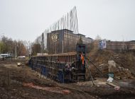 В ульяновском парке «Победы» строят новую входную группу