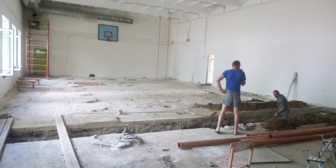 Капитальный ремонт ульяновской спортшколы имени Героя России Дмитрия Разумовского скоро завершат