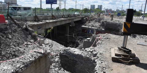 На месте будущей кольцевой развязки на улице Ульяновской уложено более 60 процентов песчаного основания