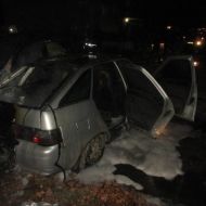 В Ульяновске в Засвияжье ночью сгорел автомобиль