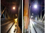 На Императорском мосту  в Ульяновске модернизируют освещение