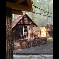 Пожар в парке "Адреналин" в Ульяновске
