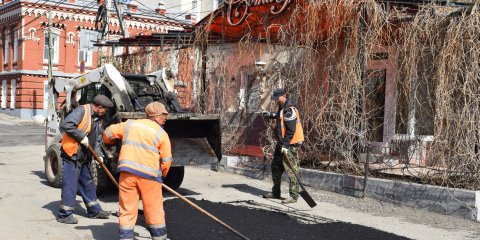 С 11 апреля в Ульяновске начнётся ремонт дорог горячим асфальтом