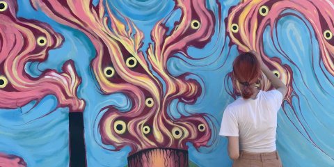 В Ульяновске стартовал второй этап стрит-арт фестиваля "Ctrl+C/Ctrl+V"