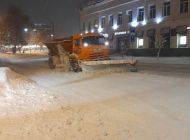 За минувшую ночь с дорог Ульяновска вывезли 104 самосвала снега