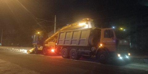 За ночь с улиц Ульяновска вывезли 110 самосвалов снега