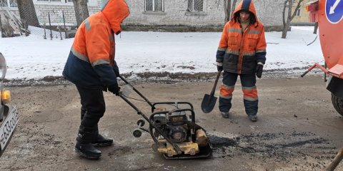 В Ульяновске ведется ямочный ремонт дорог