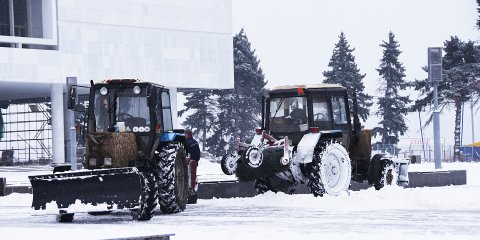 Более 4,5 тысяч кубометров снега вывезено в январе из парков и скверов Ульяновска